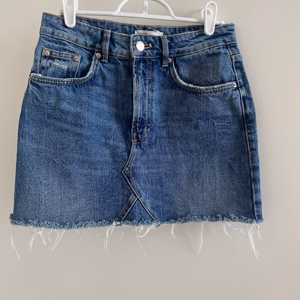 Denim mini skirt